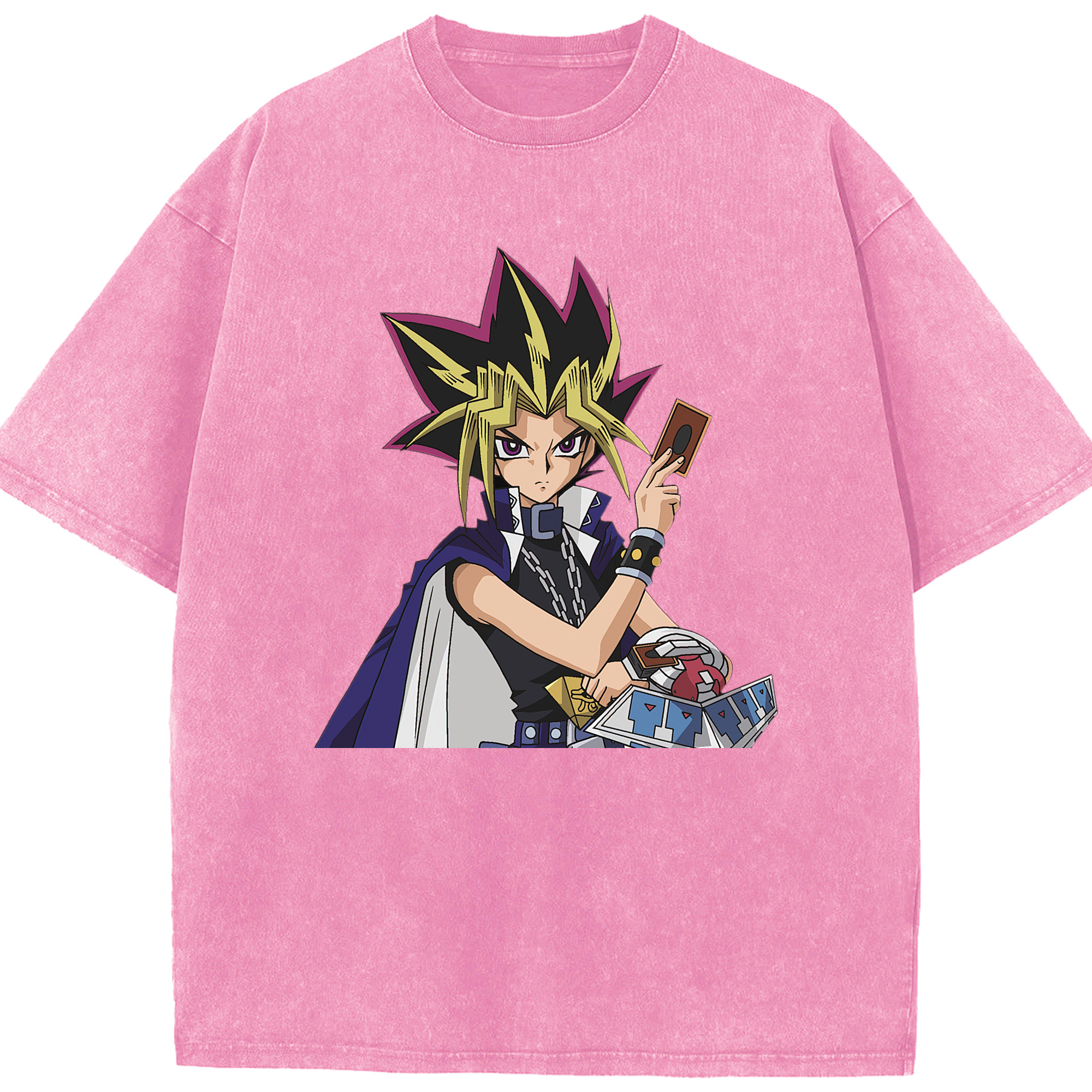 （画像用） 遊☆戯☆王 Yu-Gi-Oh! 綿100% ヴィンテージ風 半袖Tシャツ（フロントプリント）